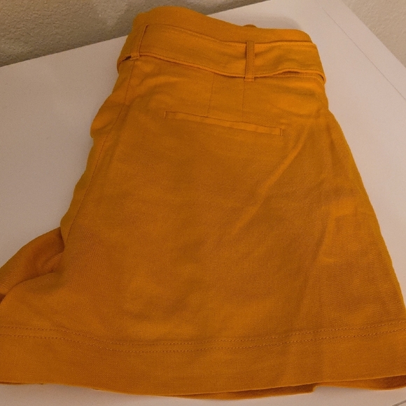White House Black Market Yellow High Waist Shorts - Picture 3 of 3